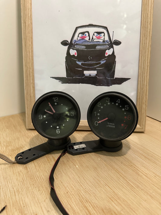 Rev counter and clock