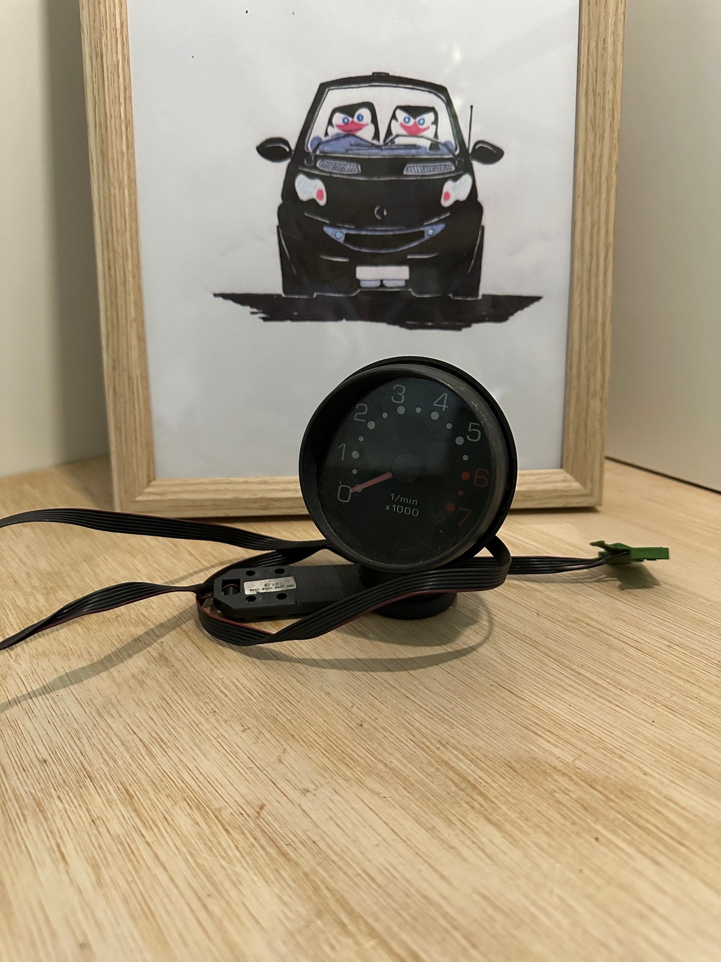 Rev counter and clock