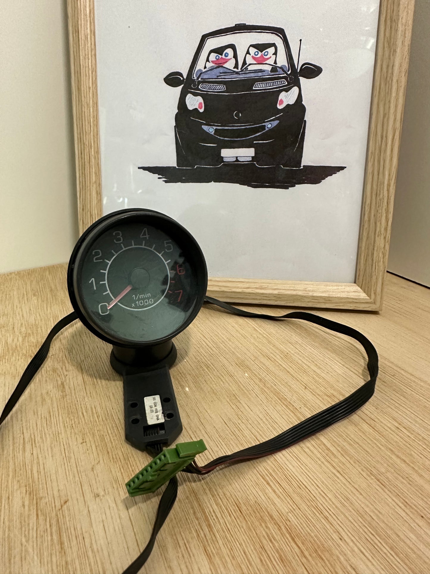 Rev counter and clock